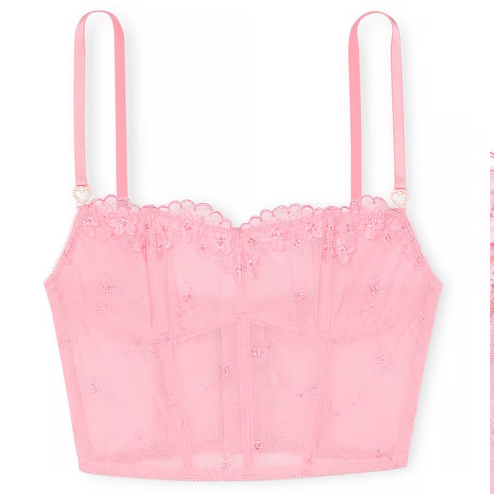 Victoria's Secret Pink Lace corset with V string - Picture 8 of 8
